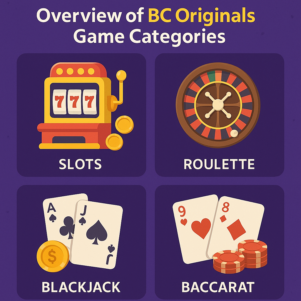 Overview of BC Originals Game Categories