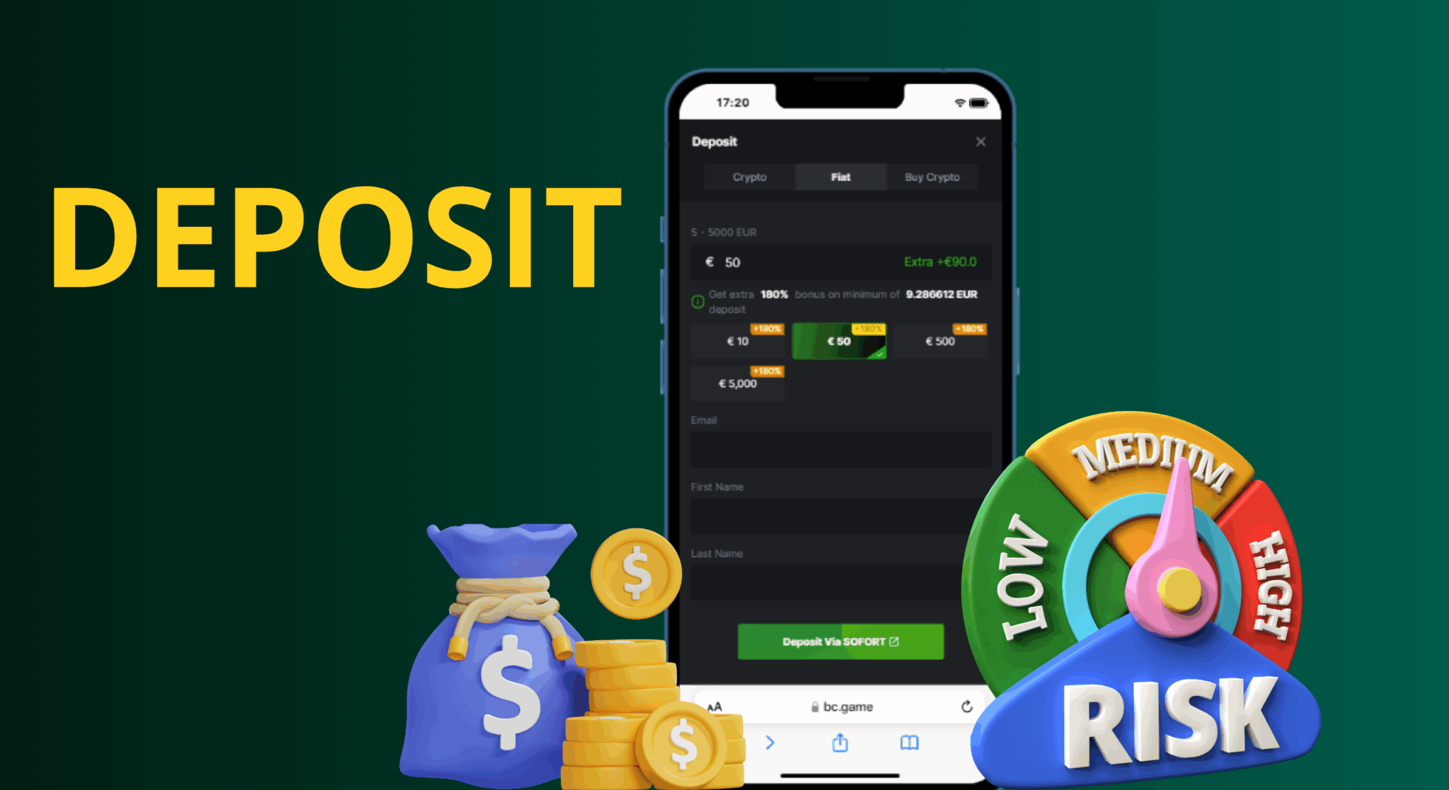Depositing Funds and Withdrawing Winnings in BC Game Live Casino