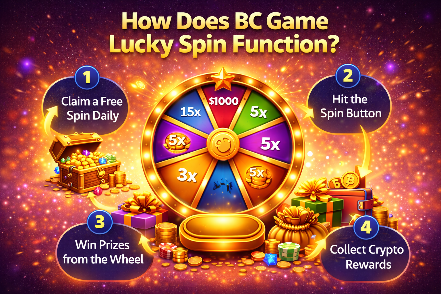 How Does BC Game Lucky Spin Function?